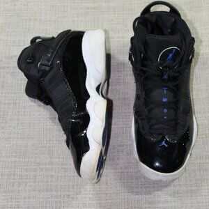 Nike Air Jordan 6 Rings Space Jam Size 9 Black and Blue Athletic Shoes